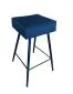 Hoker OLIMP VELVET granatowy na czarnych metalowych nogach | MIRAT. w stylu GLAMOUR, LOFT kolekcja