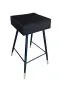 Hoker OLIMP VELVET GOLD czarny w stylu loft | MIRAT. w stylu GLAMOUR kolekcja