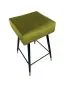 Hoker OLIMP BL VELVET GOLD oliwkowy na metalowych nogach | MIRAT. w stylu GLAMOUR kolekcja