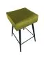 Hoker OLIMP BL VELVET oliwkowy na metalowych nogach | MIRAT. w stylu GLAMOUR, LOFT kolekcja