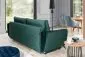 Sofa rozkładana z funkcją spania MEGIS VELVET granatowa welurowa | MIRAT.