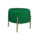 Pufa WILFRED MG VELVET bordowa/złota do salonu| MIRAT. styl GLAMOUR