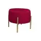 Pufa WILFRED MG VELVET bordowa/złota glamour| MIRAT. styl GLAMOUR