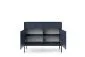 Komoda ALANI 2D2S granatowa z szufladami i półkami 104 cm | MIRAT. w stylu LOFT kolekcja ALANI