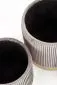 Zestaw 2 puf MONTY VELVET szara/złota z funkcją pojemnika | MIRAT. styl GLAMOUR