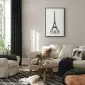 Plakat Paris 40x60 cm z ramą czarną bez marginesu | MIRAT.