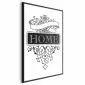 Plakat Home 40x60 cm z ramą czarną bez marginesu | MIRAT.