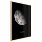 Plakat Księżyc 60x90 cm z ramą złotą bez marginesu | MIRAT.