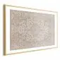 Plakat Piaskowy dywan 60x40 cm z ramą złotą z marginesem | MIRAT.