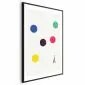 Plakat Wieża Eiffla i tenis 60x90 cm z ramą czarną z marginesem | MIRAT.