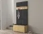 Szafka na buty z siedziskiem i wieszakiem SINGAPUR 100 dąb craft/szara I sklep meblowy MIRAT. styl LOFT, SKANDYNAWSKI