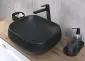 Szafka pod umywalkę BLACK WOTAN 82 80cm czarna/dąb wisząca I sklep meblowy MIRAT. styl LOFT, RYFLOWANY