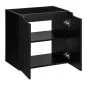 Szafka pod umywalkę NOVA BLACK 82-60-2D 60cm czarna dwudrzwiowa I sklep meblowy MIRAT. styl RYFLOWANY