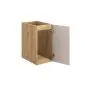 Szafka łazienkowa OCEAN BEIGE 81-30-1D 30cm dąb olejowany/beżowa w stylu glamour I sklep meblowy MIRAT. styl GLAMOUR