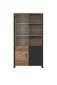 Witryna OLIN 2D3S appenzeller/czarna I sklep meblowy MIRAT. styl LOFT kolekcja OLIN