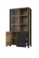Witryna OLIN 2D3S appenzeller/czarna I sklep meblowy MIRAT. styl LOFT kolekcja OLIN