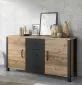 Komoda OLIN 2D3S appenzeller/czarna I sklep meblowy MIRAT. styl LOFT kolekcja OLIN