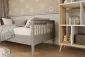 Szare łóżko dla dziecka z drewna sosnowego Mija 160x80 | MIRAT