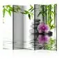 Parawan dwustronny Orient 225x172 cm 5-częściowy szary | MIRAT.