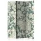 Parawan dwustronny Orient 135x172 cm 3-częściowy czarny | MIRAT.