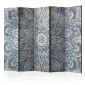 Parawan jednostronny Orient 225x172 cm 5-częściowy szary | MIRAT.