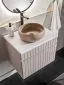 Szafka pod umywalkę ICONIC CASHMERE 82 60cm beżowa z ryflowanymi frontami I sklep meblowy MIRAT. styl RYFLOWANY