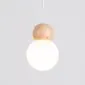Lampa wisząca PEKKA 3P biała/naturalne drewno kule | sklep MIRAT kolekcja pekka