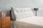Poduszka zagłówek PILLOW CHIC VELVET 140 szara dekoracyjna | MIRAT.