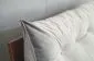 Poduszka zagłówek PILLOW CHIC VELVET 180 szara pikowana | MIRAT.