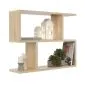 Półka ALESIA 7 dąb sonoma wisząca do salonu | MIRAT. styl LOFT