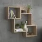 Półka ALESIA 1 dąb sonoma wisząca do salonu | MIRAT. w stylu LOFT kolekcja