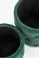 Zestaw puf POLLY VELVET ciemno zielony ze schowkiem | MIRAT. styl GLAMOUR