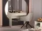 Toaletka ELLEN kaszmir z szufladą do sypialni I sklep meblowy MIRAT. styl GLAMOUR, RYFLOWANY kolekcja ELLEN