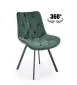 Krzesło tapicerowane K519 VELVET zielone pikowane I sklep meblowy MIRAT. styl LOFT