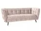 Sofa CASTELLO VELVET 3 beżowa aksamitna do salonu | MIRAT. styl GLAMOUR kolekcja CASTELLO