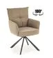 Krzesło obracane K528 cappuccino sztruks I sklep meblowy MIRAT. styl LOFT