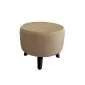 Pufa POLA MG06 cappuccino/czarna okrągła I sklep meblowy MIRAT. styl LOFT