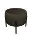 Pufa WILFRED MG VELVET brązowa na metalowych nogach | MIRAT. styl GLAMOUR, LOFT