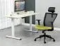 Fotel biurowy Q-328H czarny/zielony z mechanizmem MULTIBLOCK I sklep meblowy MIRAT.