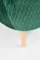 Fotel RAVEL VELVET ciemno zielony/naturalne drewno pikowany | MIRAT.