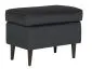 Pufa RON VELVET czarna aksamitna w stylu glamour | MIRAT. w stylu GLAMOUR kolekcja