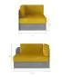 Sofa rozkładana z funkcją spania ROSA szara/różowa młodzieżowa | MIRAT.