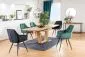 Krzesło LILIA VELVET zielone welurowe z podłokietnikami | MIRAT. styl GLAMOUR, LOFT