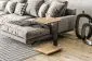 Stolik kawowy SATURN 40x40 dąb wotan na metalowym stelażu I sklep meblowy MIRAT. styl LOFT