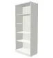 Regał biurowy EASY SPACE CABINET O 5-OH 80cm biały na książki I sklep meblowy MIRAT.