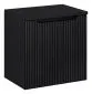 Szafka pod umywalkę NOVA BLACK 82-60-2D 60cm czarna dwudrzwiowa I sklep meblowy MIRAT. styl RYFLOWANY