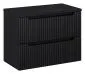 Szafka pod umywalkę NOVA BLACK 82-80-2S 80cm czarna nowoczesna I sklep meblowy MIRAT. styl RYFLOWANY