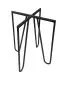 Taboret TORIN 2 BL VELVET szary na metalowych nogach | MIRAT.