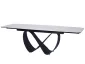 Stół ceramiczny Infinity 160(240)x95 cm z podstawą w kształcie nieskończoności | MIRAT styl LOFT