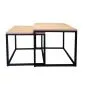 Stolik kawowy 2w1 CUBE dąb craft/czarny metalowy I sklep meblowy MIRAT. styl LOFT